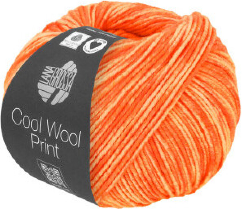 Cool Wool Garn 6526 Neon Oransje / Myk Oransje