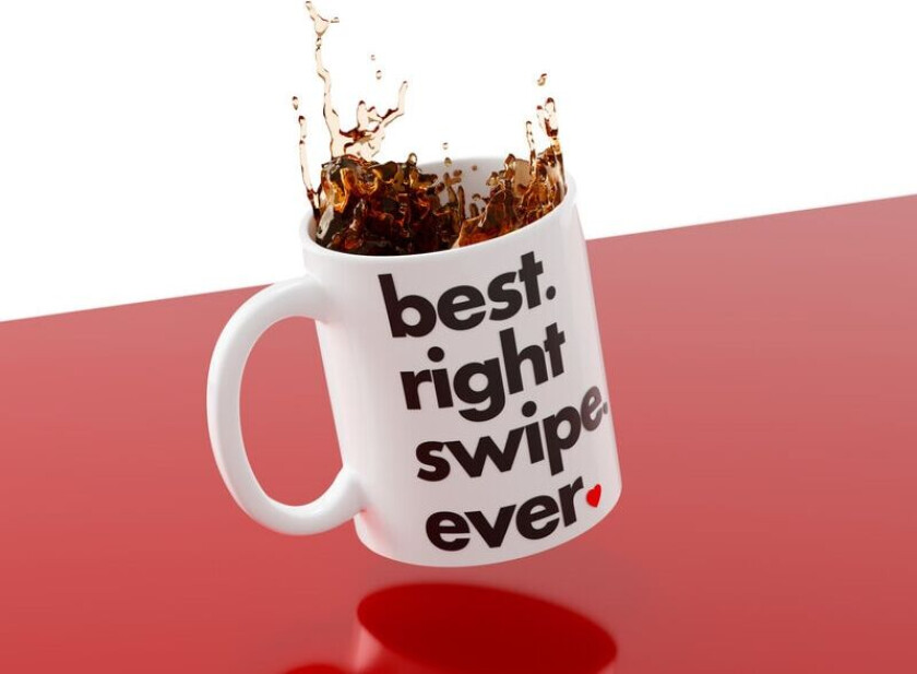 Krus med trykk - Best Right Swipe Ever