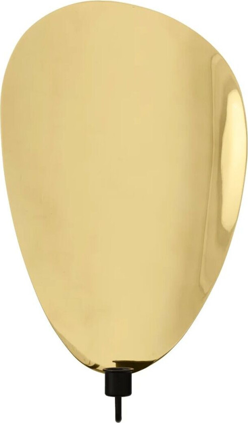 Flambeau lysestake vegg 40 cm Black-polished brass