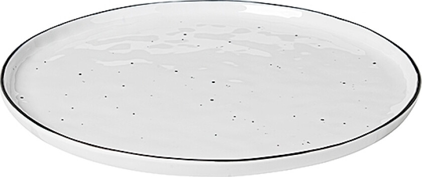 Salt tallerken med prikker Diameter 28 cm