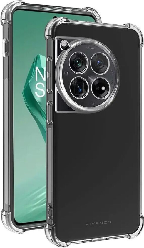 OnePlus 12 Anti-Shock Deksel - Gjennomsiktig