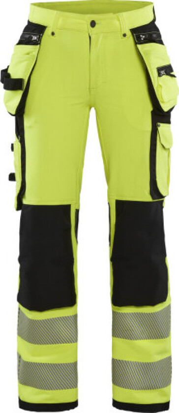 DAME's high vis bukser 4-veis stripe
