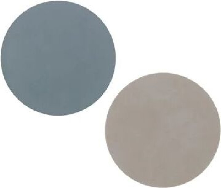 Bilde av Lind DNA Cloud glassunderlag vendbar circle 1 stk. lyseblå-lysegrå