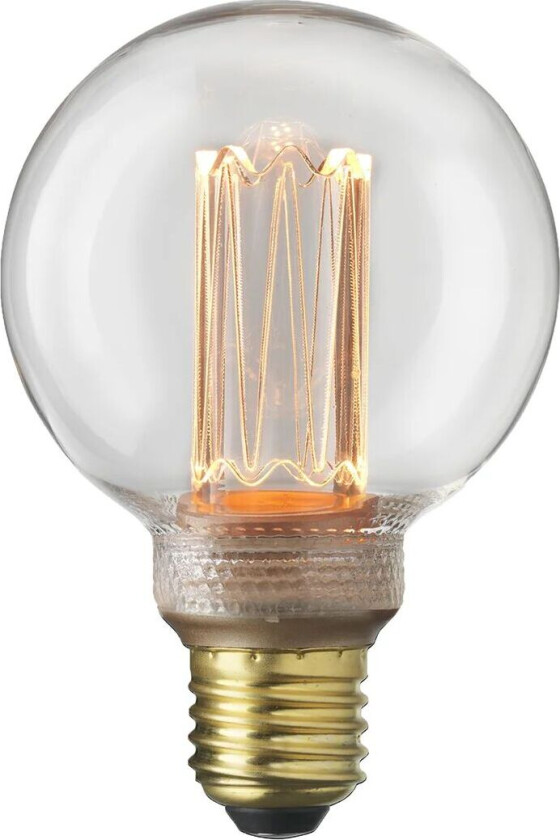 Lyspære E27 Laser LED filament globe Klar