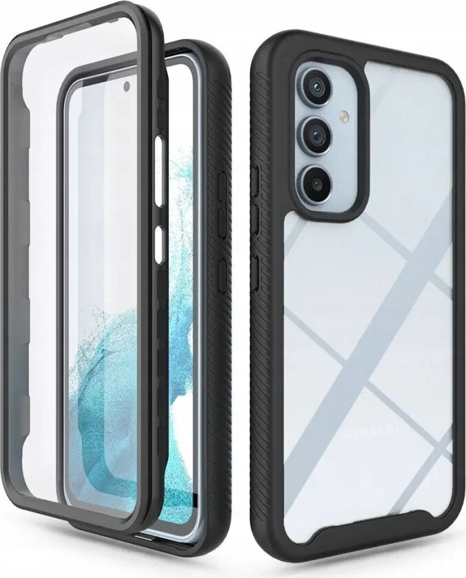 Samsung Galaxy A54 (5G) Tech-Protect DEFENSE360 Deksel med Skjermbeskytter - Gjennomsiktig / Svart