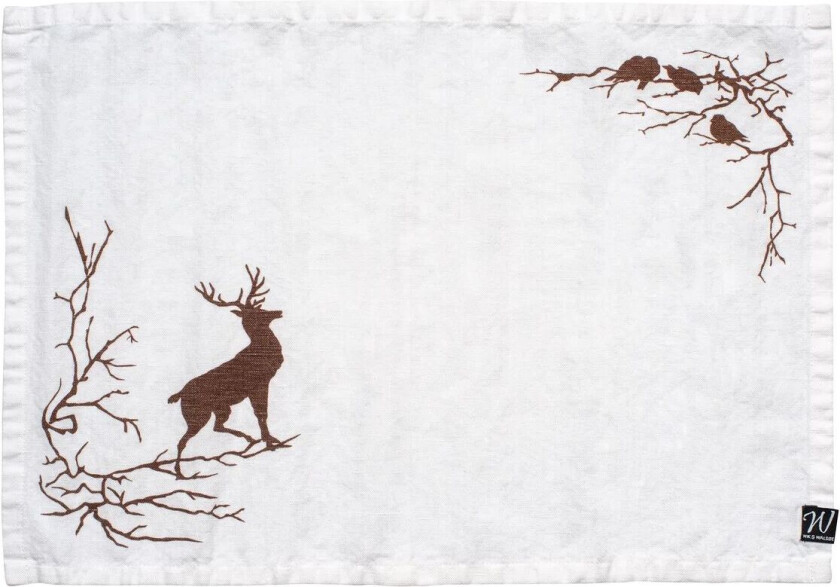 Alveskog spisebrikke 33x47 cm Hvit
