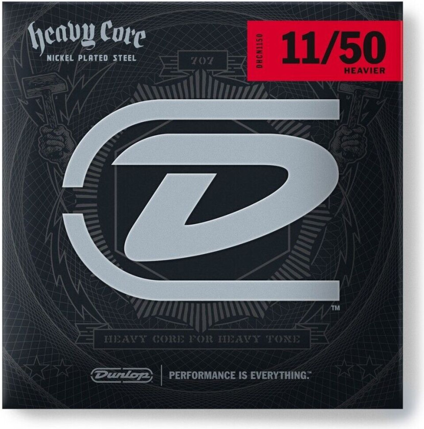 Heavy Core Electric Guitar Strings Heavier 11-50