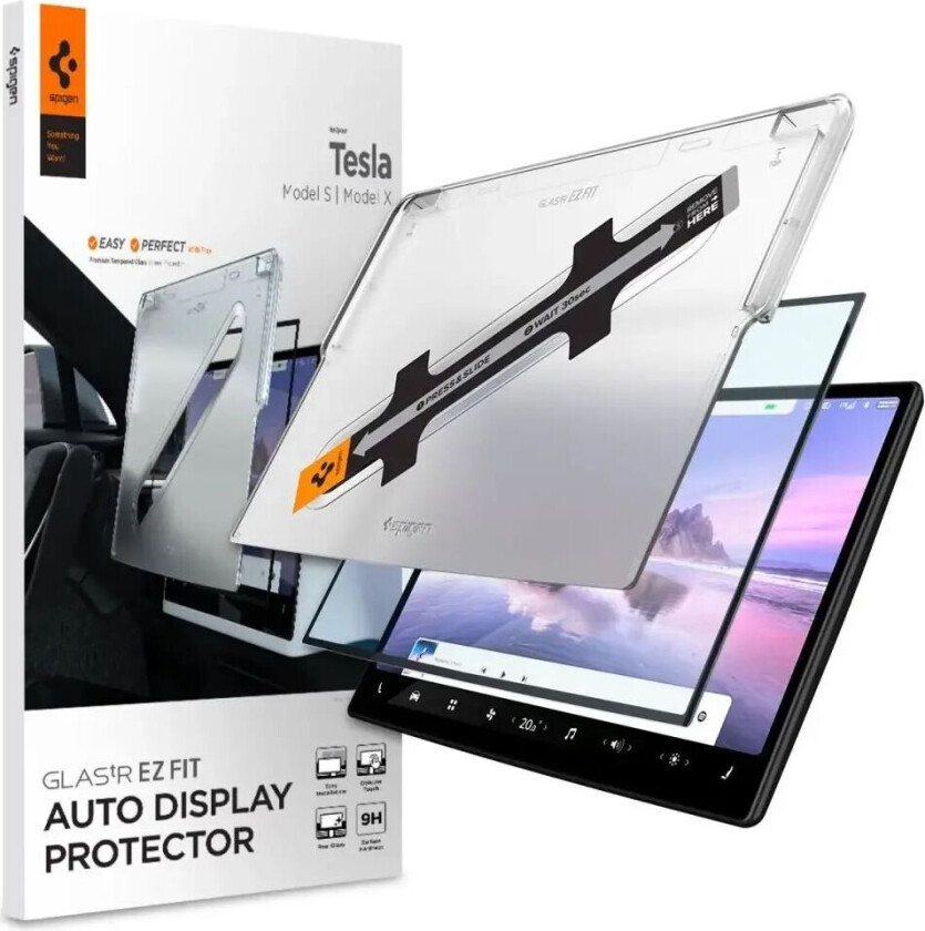 Tesla Screen Protector tR EZ Fit 1 Pack FC - black - Model S/X(2021/2022) 17"