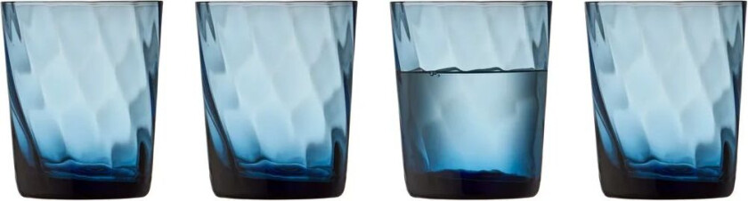 Vienna vannglass 30 cl 4-pakning Blue
