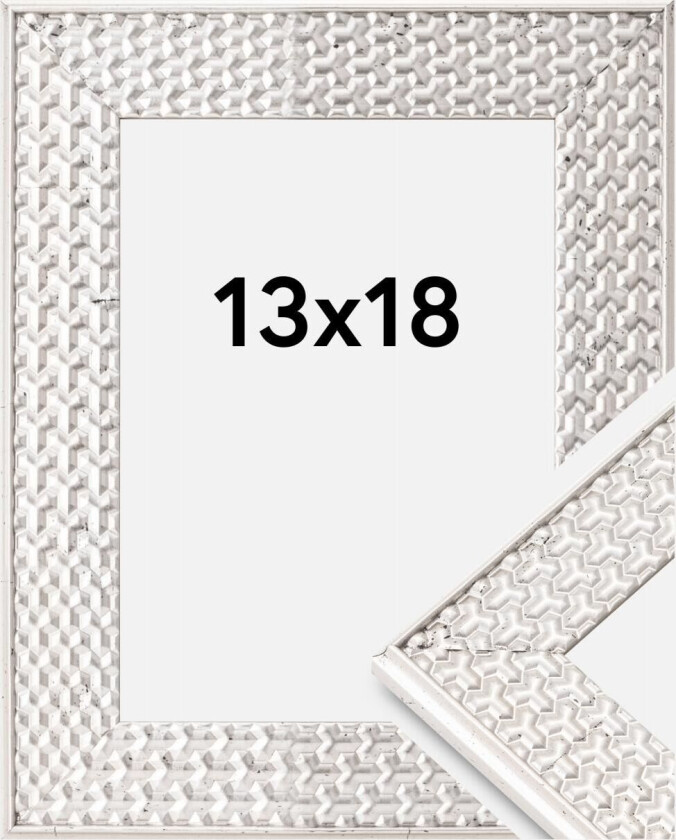 Ramme Grace Akrylglass Sølv 13x18 Cm