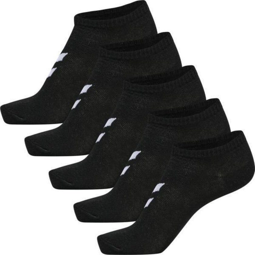 Match Me 5pk ankelsokker - black