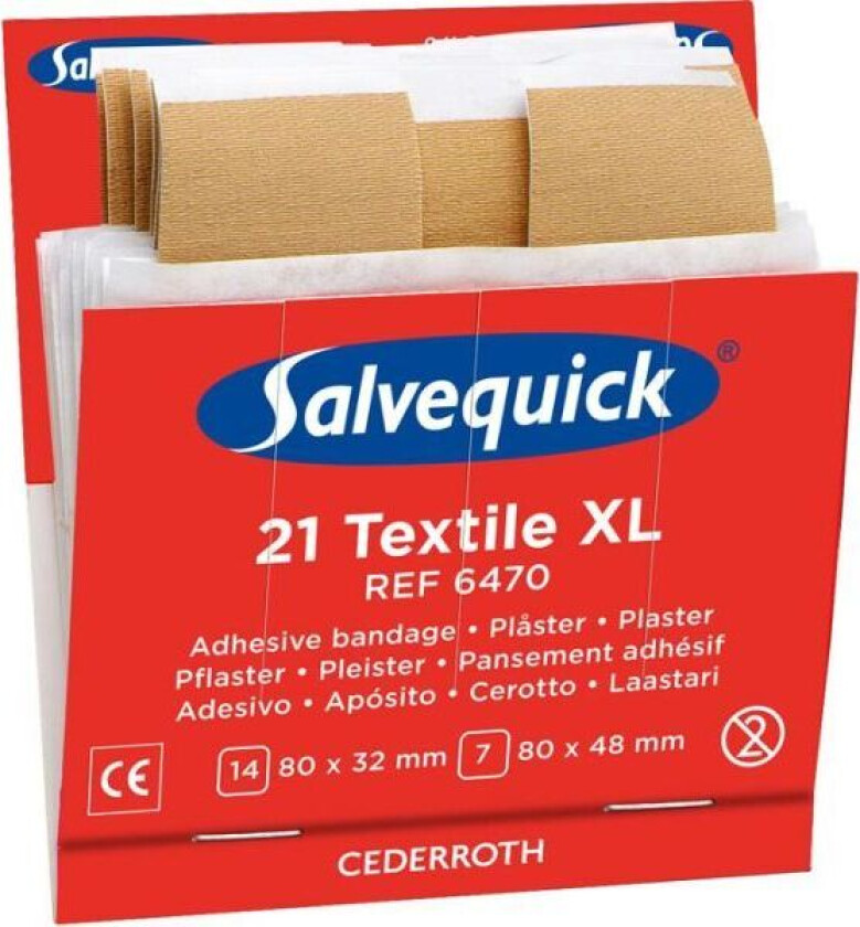 6470 Tekstilplaster XL 6x21st