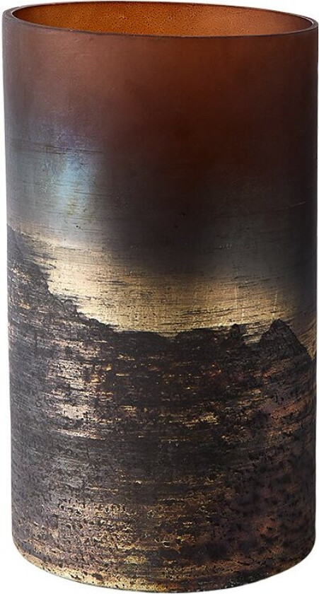 MUUBS Lana vase Ø14x25 cm Brown-gold