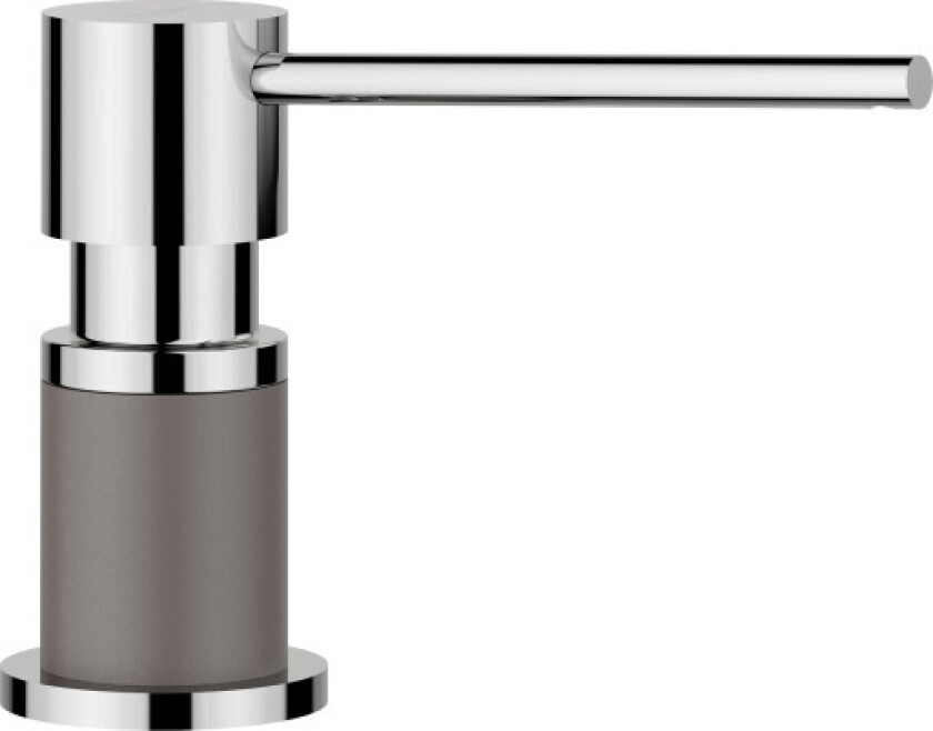 Lato såpedispenser, grå/krom