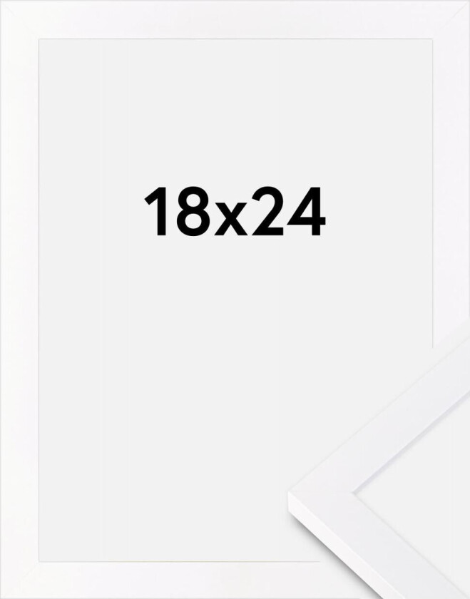 Ramme Selection Akrylglass Hvit 18x24 Cm