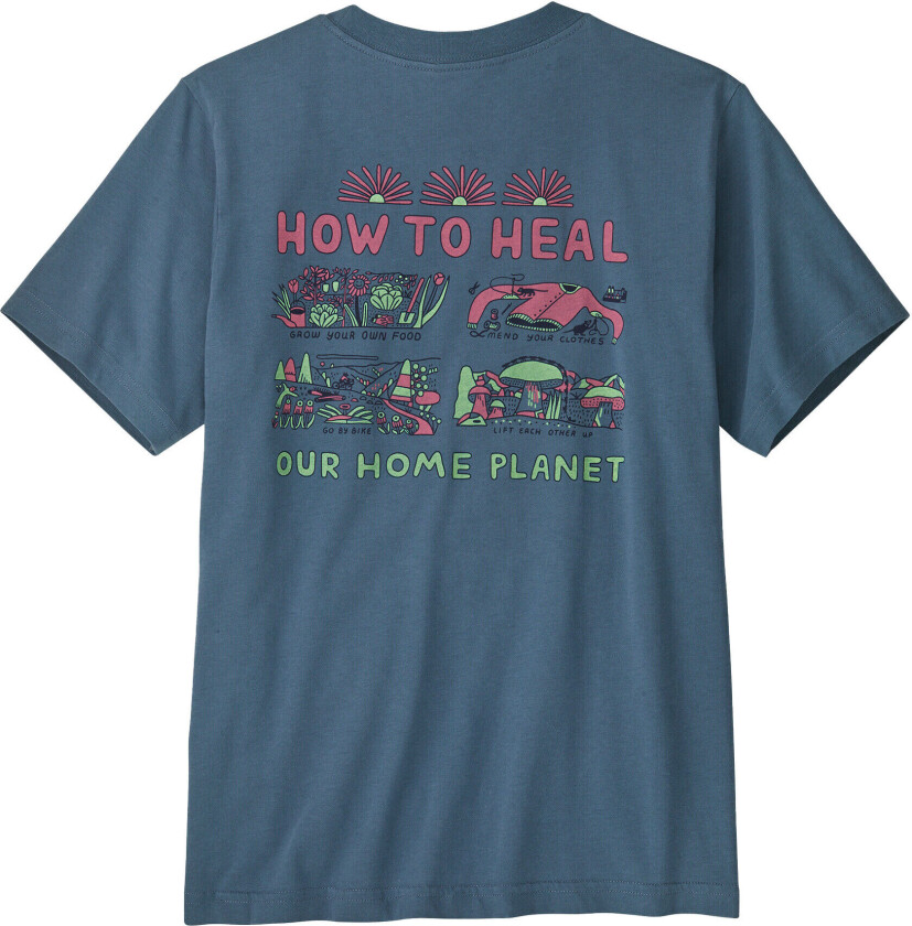 Graphic T-Shirt Barn Take Action Utility Blue XL