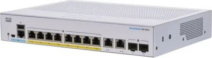 Cbs350 8g 2sfp Poe 67w Managed Switch