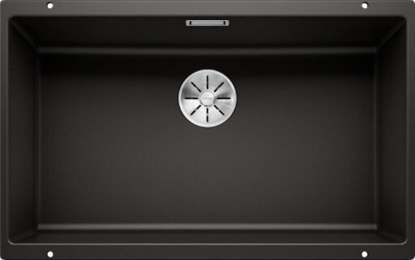 Subline 700-U UXI kjøkkenvask, 73x46 cm, sort