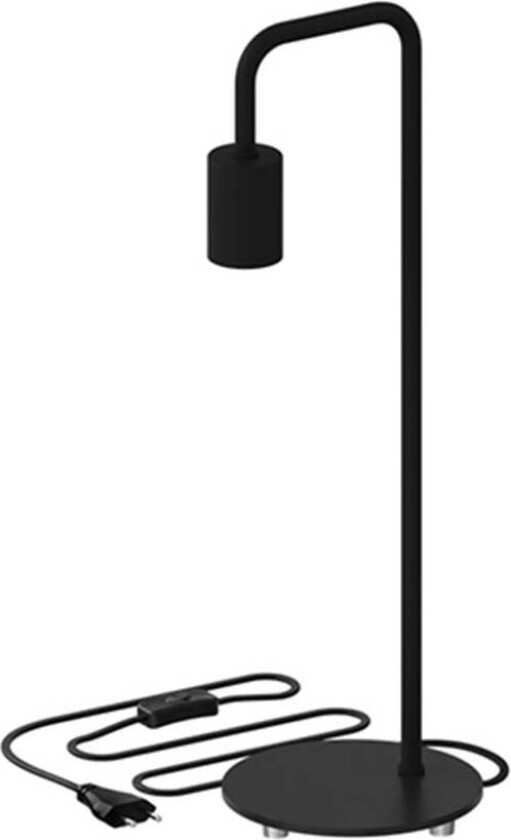 Lampefot bord E27 sokkel Sort U-line