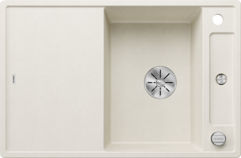 Axia III MXI kjøkkenvask, 78x51 cm, hvit