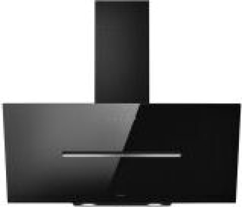 Shy-S BL/A/90 - Panser - skorsteinvinklet - bredde: 89.8 cm - dybde: 32.6 cm - ekstraksjon og resirkulasjon (-) - svart glass