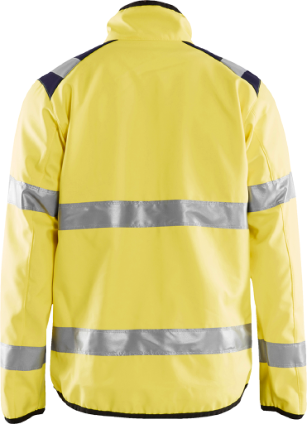 High vis lett softshell jakke