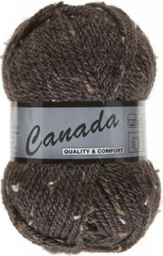 Lammy Canada Garn Mix 430 Mørkebrun/Beige/Brun