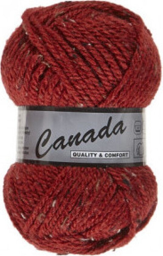 Lammy Canada Garnblanding 440 Mørkerød/Beige/Brun