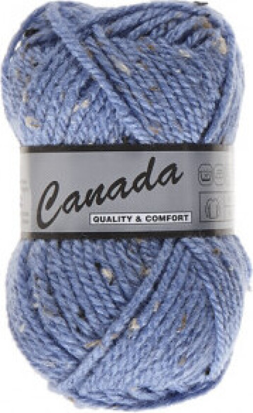 Lammy Canada Garn Mix 450 Lyseblå/Natur/brun