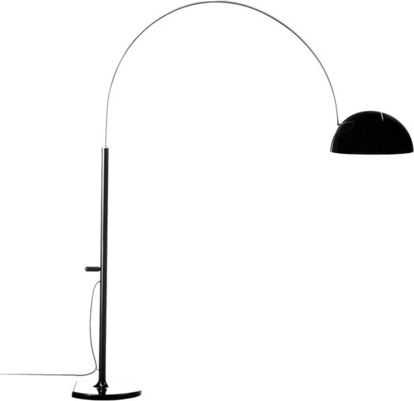 Bilde av Coupé 3320 gulvlampe Black, kromstativ