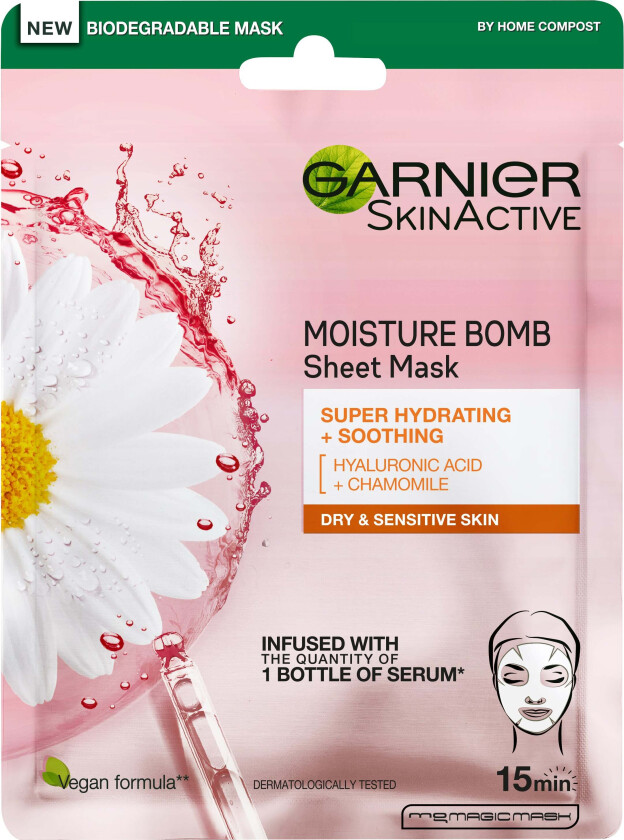 Bilde av Garnier Skin Active Tisue Mask Moisture Bomb