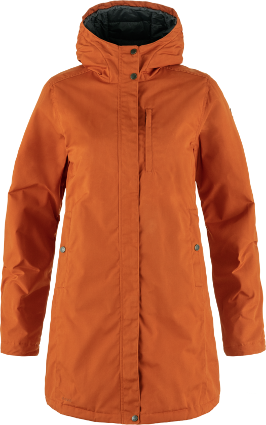 Women's Kiruna Padded Parka Terracotta Brown L, Terracotta Brown