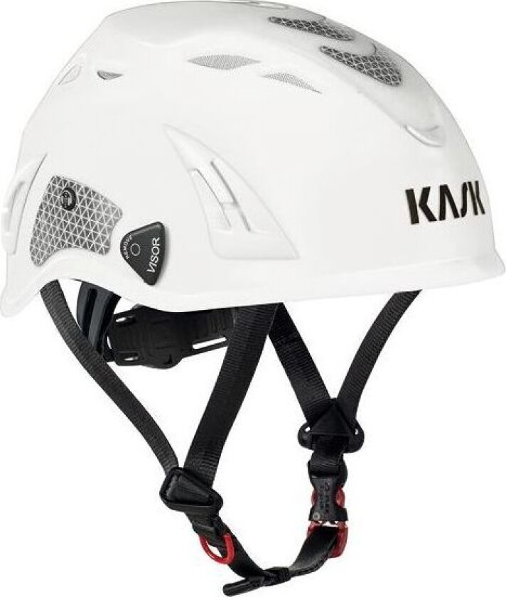 KASK PLASMA HI VIZ Vernehjelm med refleks Hvit