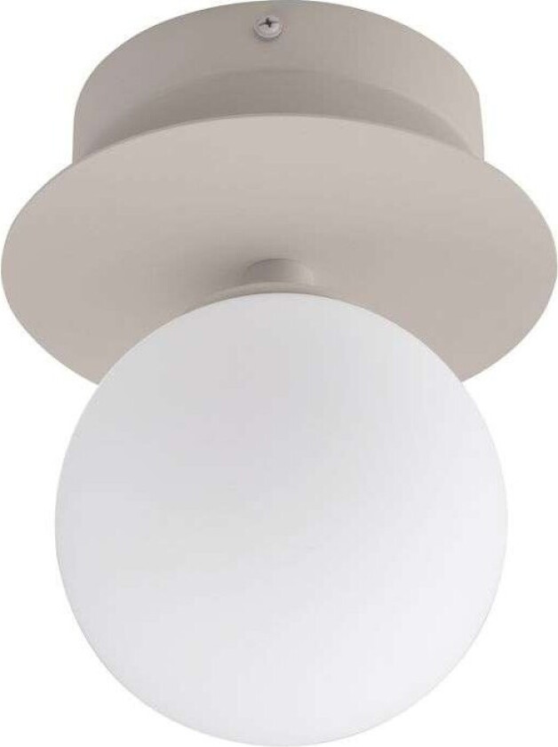Art Deco IP44 vegglampe Mud-hvit