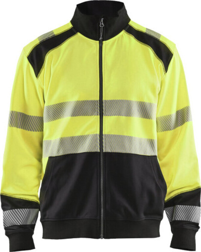 High vis sweatshirt full glidelås h