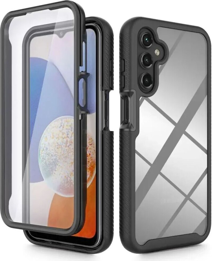 Samsung Galaxy A15 / A15 (5G) Tech-Protect DEFENSE360 Deksel med Skjermbeskytter - Gjennomsiktig / Svart