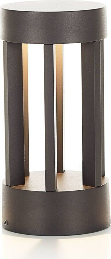 LED-sokkellampe Jordis i mørk grått