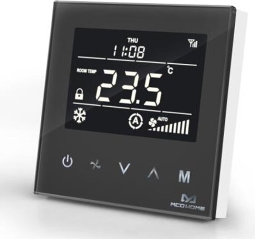 - Fan Coil Thermostat 2 pipe Black Editio