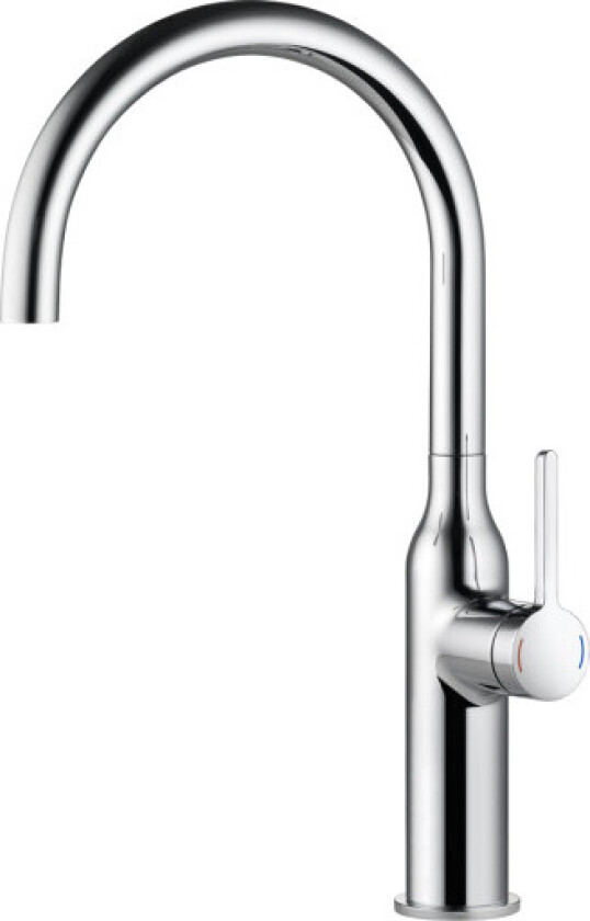 KWC SIN kjøkkenbatteri i krom med fast tut