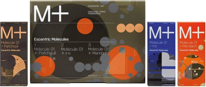 M+ Iris, Patchouli, Mandarin Discovery Set 3x