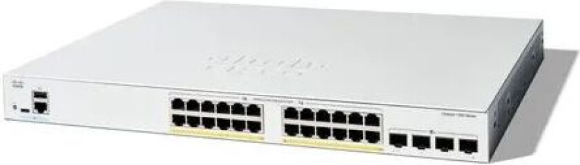 Catalyst C1300 Managed 24x1gbe 4x10gbe Sfp+ Poe 375w Switch