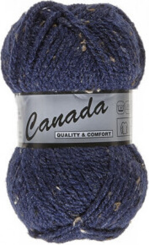 Lammy Canada Garn Mix 460 Mørkeblå/Brun/Sort