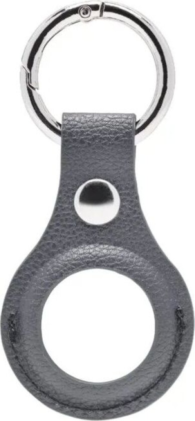 AirTag Nøkkelring i vegansk skinn Grå
