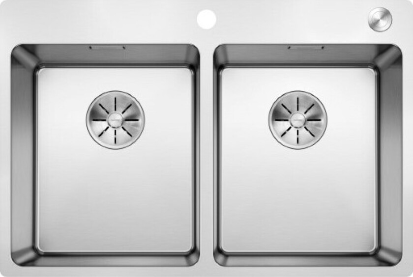 Andano 340/340-IF/A MXI kjøkkenvask, 74,5x50 cm, rustfritt stål
