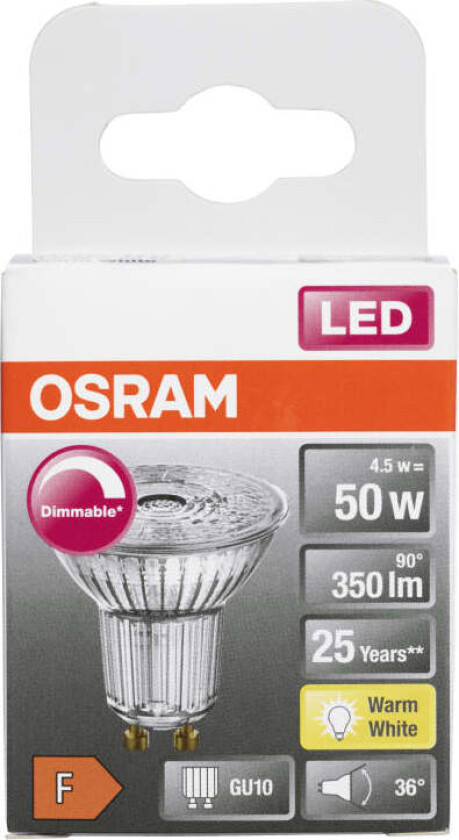 Lyspære Led Spot Par16 50 Dim Gu10