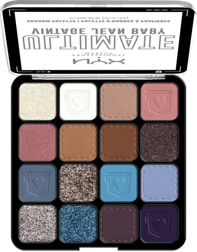 Nyx Ultimate Shadow Palette 16-Pan Vintage Jean Baby