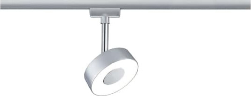 Circle Højvolt-skinnesystem-lampe URail LED indbygget 5 W LED (RGB) Krom (mat)