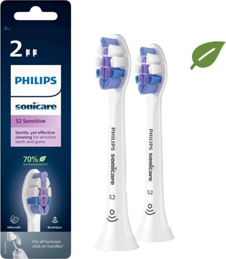 Børstehoder Sonicare Sensitive HX6052/10 toothbrush head - 2 pcs