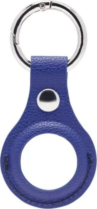 AirTag Nøkkelring i vegansk skinn Blå