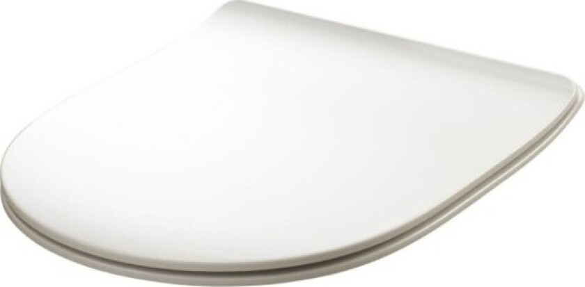 Slim toalettsete, soft close, hvit